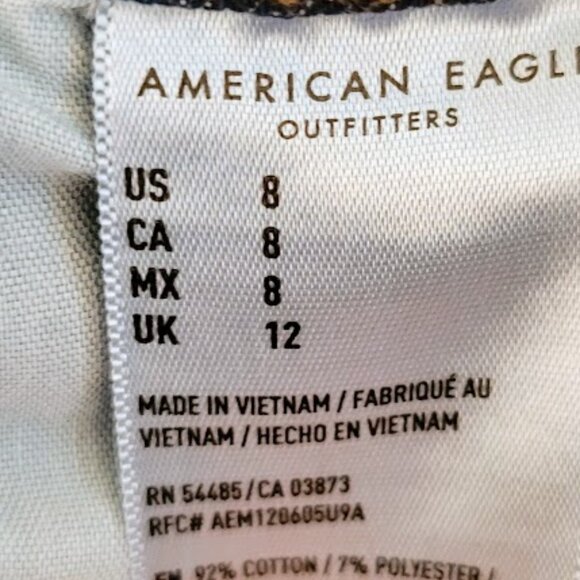 American Eagle Super Stretch Midi Shorts Ladies Size 8 - Picture 5 of 5